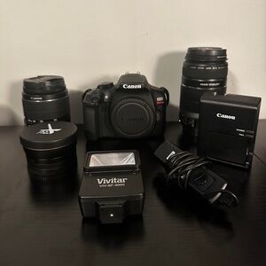 Canon EOS Rebel T6 w/ lenses (Great Condition)